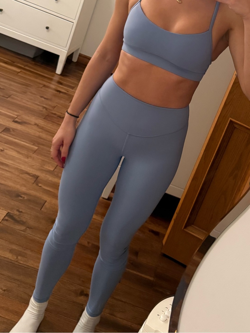 Blue Willow Wunder Under Smooth Cover 28” leggings-size 4